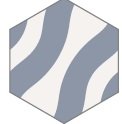 BALDOSA HIDRAULICA 20X23X1,5 HEXAGONAL MODELO 614 - DMS
